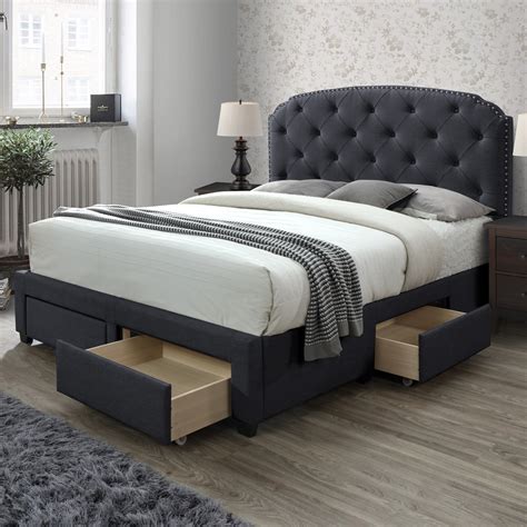 king bed frames with storage.